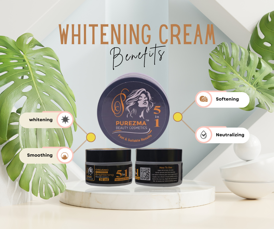 Purezma Beauty Cosmetics – Purezma Whitening Cream (Purely Organic) 5 IN 1