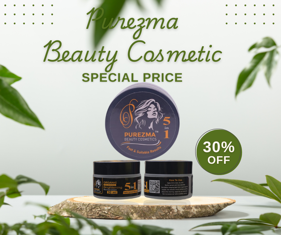 Purezma Beauty Cosmetics – Purezma Whitening Cream (Purely Organic) 5 IN 1